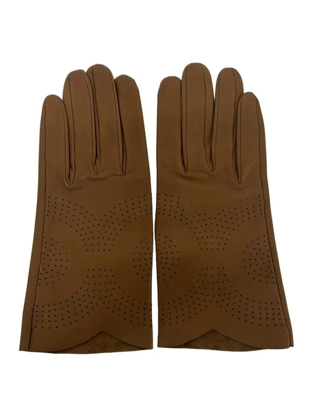 Hermes Gloves Brown Leather